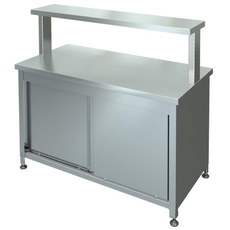 Стол-тумба купе с двух сторон СТК-2-1200/600 с полкой ПО-3