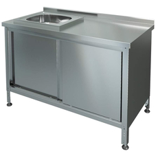 Стол-тумба купе с мойкой СТКМЛ-1-1200/700