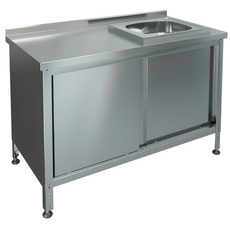 Стол-тумба купе с мойкой СТКМП-1-1200/600