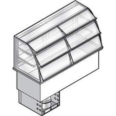 Встраиваемый прилавок-витрина для холодных блюд Emainox I7VVC2RVR4