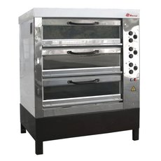 Хлебопекарная ярусная печь ХПЭ-750/3С (со стеклянными дверьми)