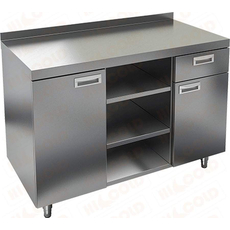 Стол для кофемашин с бортом HiCold НБМКМ-12/6Б