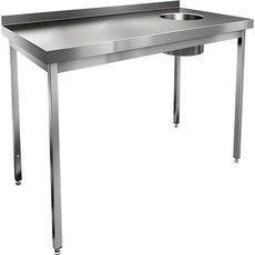 Стол пристенный для сбора отходов, отв. справа (слева) НДСО-12/7БП (БЛ)