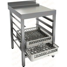 Стол выходной для посудомоечной машины HiCold НСДПМ-6/7,4Б (левый / правый)