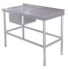 Ванна моечная цельнотянутая ВСМЦ-1/1200Н с правым столом