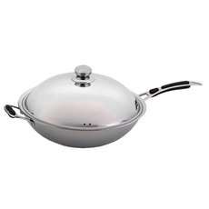 Сковорода WOK Indokor D=36 см (ручка с силиконовой вставкой)