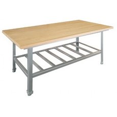 Стол производственный разделочный В-167 (столешница деревянная)