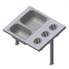 Прилавок для приборов Iterma Толга МС-625 drop-in