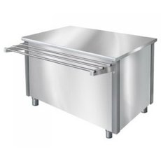 Прилавок нейтральный Iterma МН-600/700-01 нерж (с направляющей)