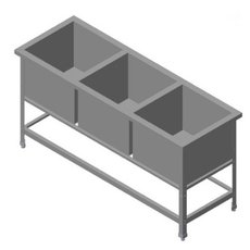 Ванна моечная T&T ВМС-Э/3-6/17