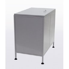 Ларь для овощей ЛДО-900/600, полимер RAL 7001, крышка на петлях