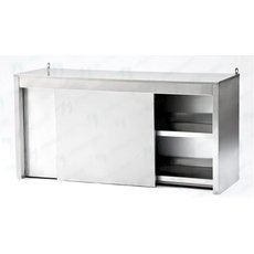 Полка навесная с дверками ПТНД-1500 нерж. сталь