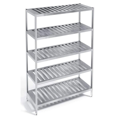 Стеллаж кухонный с полками под стаканы СР-1,8*6/5 (оц.)