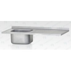 Ванна с рабочей поверхностью РПЦн 1200*600 ''Norma'' левая, м/о 400*400*250, борт - базовый элемент