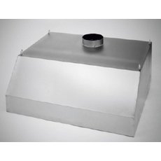 Зонт вытяжной ЗВД 1000*1800*400, нерж.ст.