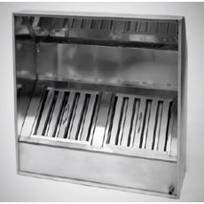 Зонт вытяжной ЗВП 1800*1000*500, нерж.ст.