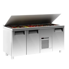 Холодильный стол для салатов Полюс T70 M3sal-1-G 0430 (SL 3GNG Carboma)