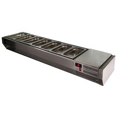 Настольная охлаждаемая витрина Полюс A40 SM 1,6 0430 (Carboma VT3-G) (без крышки)