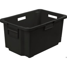 Ящик пластиковый мясной 52 л (черный)