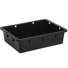 Ящик пластиковый сырково-творожный 22 л (черный)