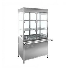 Прилавок-витрина для холодных закусок (с охлаждаемой ванной) Финист ПВХв 1200