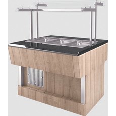 Мармит вторых блюд (шведский стол островной) Refettorio RМ42A (столешница нерж.)