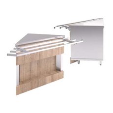 Прилавок нейтральный Refettorio RU10A90 (внешний угол 90°)