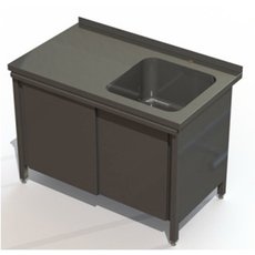 Ванна моечная СТПНШ 100/60 ЛМ / ПМ (цельнотянутая, пристенная)