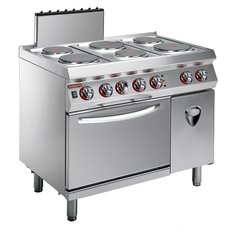 Плита 6-конфорочная 700 серии ANGELO PO 2G1PE1E