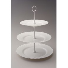 Этажерка для фруктов Arcopal Trianon 3-ярусная (стеклокерамика)