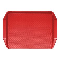 Пластиковый поднос 30х43 см Cambro 1217FFH 163 (красный)