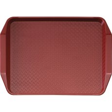 Пластиковый поднос 30х43 см Cambro 1217FFH 416 (клюквенный)