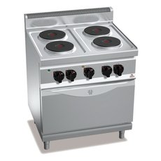 Плита электрическая 4-конфорочная Berto's E7P4+FE (статическая духовка)