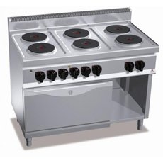 Плита электрическая 6-конфорочная Berto's E7P6+FE (статическая духовка)