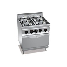 Плита газовая 4-конфорочная 600 серии Berto's G7F4+FE (электрич.духовка)
