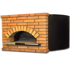 Печь для пиццы дровяная Ceky R140 (фронт - красный кирпич)