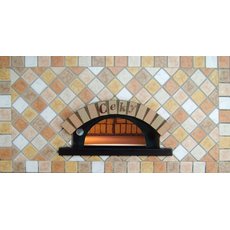 Печь для пиццы дровяная квадратная Ceky S120 (фронт - красный кирпич)