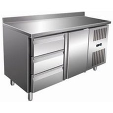 Стол с охлаждаемым шкафом COOLEQ GN2230TN бортик 3 ящика+1 дверь
