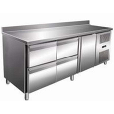 Стол с охлаждаемым шкафом COOLEQ GN3240TN бортик 4 ящика+1 дверь