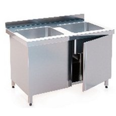 Стол закрытый с двумя ваннами СВПШР2 1000x700