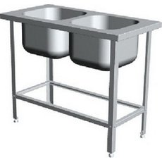 Ванна моечная цельнотянутая ВМЦЦS2 1250х630