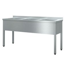 Ванна моечная цельнотянутая ВМПШ3 (L=1500, S=700) борт 40 мм