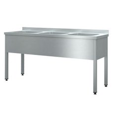 Ванна моечная цельнотянутая ВМПШ3 (L=1800, S=600) борт 40 мм