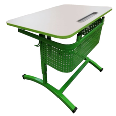 Стол ученический "Асташка -1" одноместный регулируемый, объемный фронтон, с регулировкой наклона столешницы, №2-4, 4-6