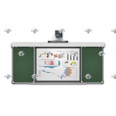 Раздвижная рельсовая система досок для обустраивания интерактивной системы