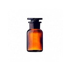 Банка под реактивы из темного стекла с притертой пробкой