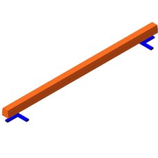 Бревно гимнастическое напольное 3м