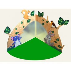Декоративно-развивающая панель "Лесное царство", мат входит в комплект