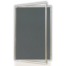 Доска витрина текстильная 2x3 GT296 60х90 модель 2 синяя, алюмин.рамка