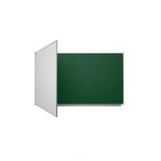 Двухэлементная школьная доска (мел) 2250х1000 эмалированная